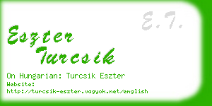 eszter turcsik business card